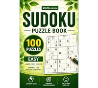 Easy Sudoku Puzzle Book: 100 Relaxing Easy Sudoku Puzzles | Large Print Brain Games for Adults & Seniors