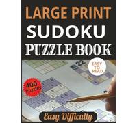 Easy Sudoku Puzzle Book: 400 Large Print Puzzles for Relaxation and Brain Training