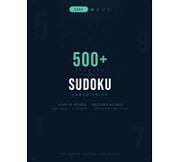 Easy Sudoku Puzzle Book for Adults: 500+ Large Print Puzzles with Solutions - Beginner-Friendly Brain Games for Seniors, Teens & Relaxation Lovers: 4 ... | Screen-Free Stress Relief | The Sudoku M
