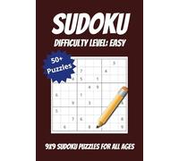 Easy Sudoku Puzzles: 50+ 9x9 Sudoku Puzzles for All Ages... Great for Travel, Kids, Gifts, or Christmas