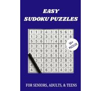 Easy Sudoku Puzzles: 50+ Gentle Brain Training Puzzles for Seniors, Adults, & Teens