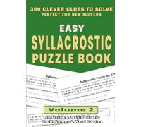 Easy Syllacrostic Puzzle Book - Volume 2: 40 More Easy Brain Games & Word Puzzles | Build Confidence Before Moving To Standard & Challenging