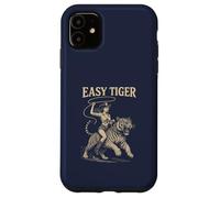 EASY TIGER - Cowgirl che cavalca con sicurezza con una corda Custodia per iPhone 11