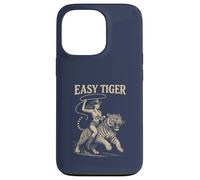 EASY TIGER - Cowgirl che cavalca con sicurezza con una corda Custodia per iPhone 13 Pro