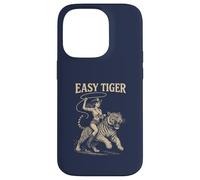 EASY TIGER - Cowgirl che cavalca con sicurezza con una corda Custodia per iPhone 14 Pro