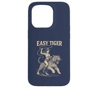 EASY TIGER - Cowgirl che cavalca con sicurezza con una corda Custodia per iPhone 15 Pro