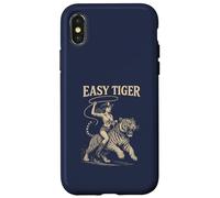 EASY TIGER - Cowgirl che cavalca con sicurezza con una corda Custodia per iPhone X/XS