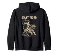 Easy Tiger - Cowgirl Che cavalca con Sicurezza con Una Corda Felpa con Cappuccio