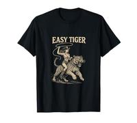 Easy Tiger - Cowgirl Che cavalca con Sicurezza con Una Corda Maglietta