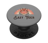 Easy Tiger (dichiarazione relax e grafica boho) PopSockets PopGrip Adesivo
