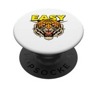 Easy Tiger (Dichiarazione Relax) (Grafica Tiger) PopSockets PopGrip Adesivo