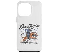 Easy Tiger Funny Cowboy Equitazione Tigre Retro Western Custodia per iPhone 13 Pro