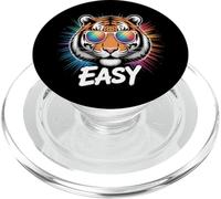 Easy Tiger Funny Tiger Occhiali da sole Pun Detto scherzo Animale PopSockets PopGrip per MagSafe