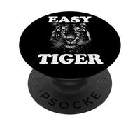 Easy Tiger Gatto grande divertente Tiger Lover Easy Tiger PopSockets PopGrip Adesivo