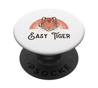Easy Tiger (grafica boho) (dichiarazione relax) PopSockets PopGrip Adesivo