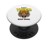Easy Tiger (Grafica Tiger) (Dichiarazione Relax) PopSockets PopGrip Adesivo