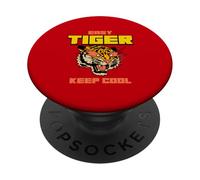 Easy Tiger (Grafica Tiger) (Dichiarazione Relax) PopSockets PopGrip Adesivo