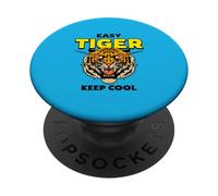 Easy Tiger Keep Cool (dichiarazione e grafica Relax Chill) PopSockets PopGrip Adesivo