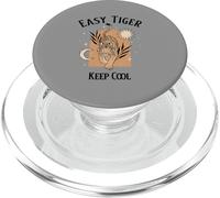 Easy Tiger Keep Cool (dichiarazione Relax Chill e grafica boho) PopSockets PopGrip per MagSafe
