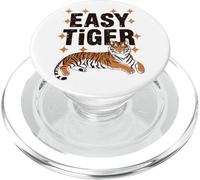 Easy Tiger, motivo gatto selvatico rilassato PopSockets PopGrip per MagSafe