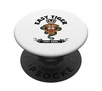 Easy Tiger (Tiger & Snake Graphic) (Dichiarazione Relax) PopSockets PopGrip Adesivo