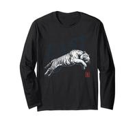 Easy Tiger Trendy Estetica Indie Boho Vintage Art Maglia a Manica