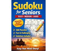 Easy to Hard Brain Training Puzzle Book - 360 Relaxing Sudoku with Solutions (Volume 1): Easy-to-Read Format - Perfect for Adults 60+