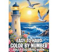 Easy To Hard Color By Number Adult Coloring Book: Adult Color By Number Coloring Book with Beautiful Birds, Butterflies, Nature, Landscapes ... 2026 New Color By Number for adults.