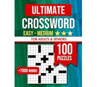 Easy to Medium Crosswords Book for Adults and Seniors: 100 puzzles with solutions