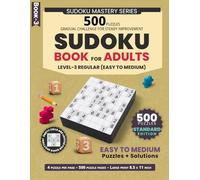 Easy to Medium Sudoku Puzzles: 500 Puzzles, Gradual Challenge for Steady Improvement, 4 Puzzles Per Page, Large Print Format, 8.5 x 11 Inch, Solutions Included