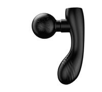 Easy to Use Mini pistola fasciale a doppia testa, massaggiatore elettrico portatile for il rilassamento muscolare con più marce(Dark Night Black)