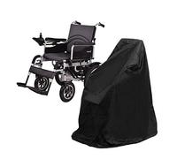 Easy-topbuy - Custodia protettiva per sedia a rotelle, copertura impermeabile per sedia a rotelle elettrica, deambulatore scooter, 45,28 x 29,53 x 51,18 show Nero