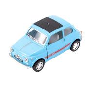 Easy Toys Modellino Auto Compatibile con Fiat 500 D'Epoca. Auto Giocattolo in Scala con Porte Apribili. Modellismo Automobile. (500c Azzurra)