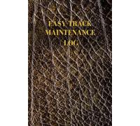 Easy-Track Engine Maintenance Log: The Simplified Service Record for Private Pilots & Aircraft Owners | Durable Leather-Style Design | Track Oil ... Inspections with Ease | 6x9 Landscape Edition