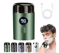 Easy Trim, Mini Rasoio Elettrico Per Intimo Uomo, Easytrim Rasoio Wet & Dry Usb Ricaricabile, IPX7 Impermeabile, Basso Rumore Potente Motore Ad Alta Velocità (Verde)