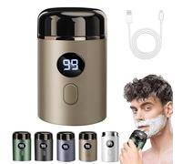 Easy Trim, Mini Rasoio Elettrico Per Intimo Uomo, Easytrim Rasoio Wet & Dry Usb Ricaricabile, IPX7 Impermeabile, Basso Rumore Potente Motore Ad Alta Velocità (Oro)
