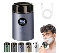 Easy Trim, Mini Rasoio Elettrico Per Intimo Uomo, Easytrim Rasoio Wet & Dry Usb Ricaricabile, IPX7 Impermeabile, Basso Rumore Potente Motore Ad Alta Velocità (Blu)