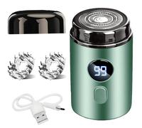 Easy Trim Pro 2.0, 2025 Nuovo Portable Mini Rasoio Elettrico Per Intimo Uomo, Waterproof Shaver for Intimate are Electric Beard Trimmer, Wet and Dry, Senza Fili, USB, per i Viaggi (Verde)