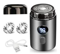 Easy Trim Pro 2.0, 2025 Nuovo Portable Mini Rasoio Elettrico Per Intimo Uomo, Waterproof Shaver for Intimate are Electric Beard Trimmer, Wet and Dry, Senza Fili, USB, per i Viaggi (Nero)