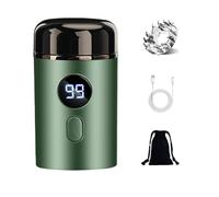 Easy Trim Pro 2.0, Ipx7 Easy Trim Razor for Wet and Dry, Men Portable Mini Electric Shaver with Led Display for Face (4PC)