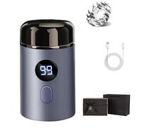 Easy Trim Pro 2.0, Ipx7 Easy Trim Razor for Wet and Dry, Men Portable Mini Electric Shaver with Led Display for Face (1PCS)
