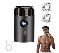 Easy Trim Pro, Easy Trim Rasoio, Mini Rasoio Elettrico per Intimo Uomo, Waterproof Electric Razor Shavers for Intimate Are, Beard Trimmer Uso Asciutto E Bagnato, Con Display LED (Grigio)