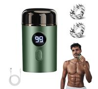 Easy Trim Pro, Easy Trim Rasoio, Mini Rasoio Elettrico per Intimo Uomo, Waterproof Electric Razor Shavers for Intimate Are, Beard Trimmer Uso Asciutto E Bagnato, Con Display LED (Verde)