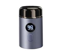 Easy Trim Pro - Rasoio Elettrico Uomo, Tondeuse Wet & Dry USB Ricaricabile, Tecnologia SaveEdge Anti-Tagli IPX7 Impermeabile, 30 Giorni Autonomia (Blu)