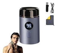 Easy Trim Pro Rasoio, Mini Rasoio Elettrico Barba, Ricaricabile tramite USB, Impermeabile IPX-7 per Uomo (1 pcs blu)