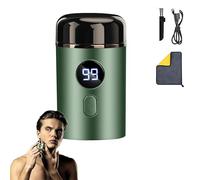 Easy Trim Pro Rasoio, Mini Rasoio Elettrico Barba, Ricaricabile tramite USB, Impermeabile IPX-7 per Uomo (1 pcs verde)