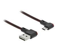 Delock 85270 Cavo USB USB 2.0 Spina USB-A, Spina USB-Micro-B 0.50 m Nero