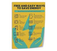 Easy Ways to Save Poster Eco Friendly Home Guide