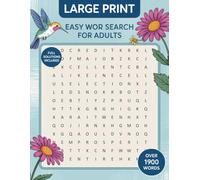 Easy Word Search for Adults: Large Print Puzzle Book with Beginner-Friendly Word Searches for Brain Training and Stress Relief - Gifts for Women & Men.