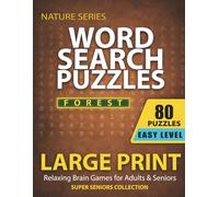 Easy Word Search for Seniors: Forest Theme: 80 Large Print Puzzles for Relaxation, Memory Boost & Fun